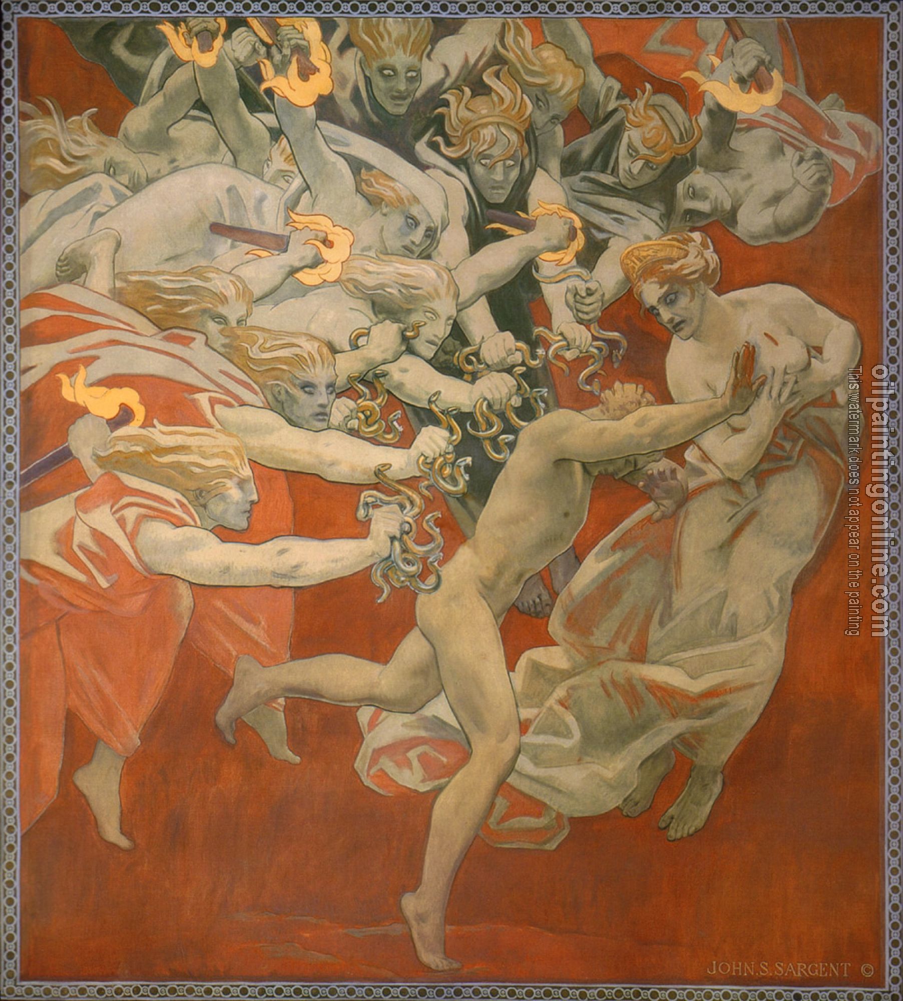 Sargent, John Singer - Orestes Pursued by the Furies